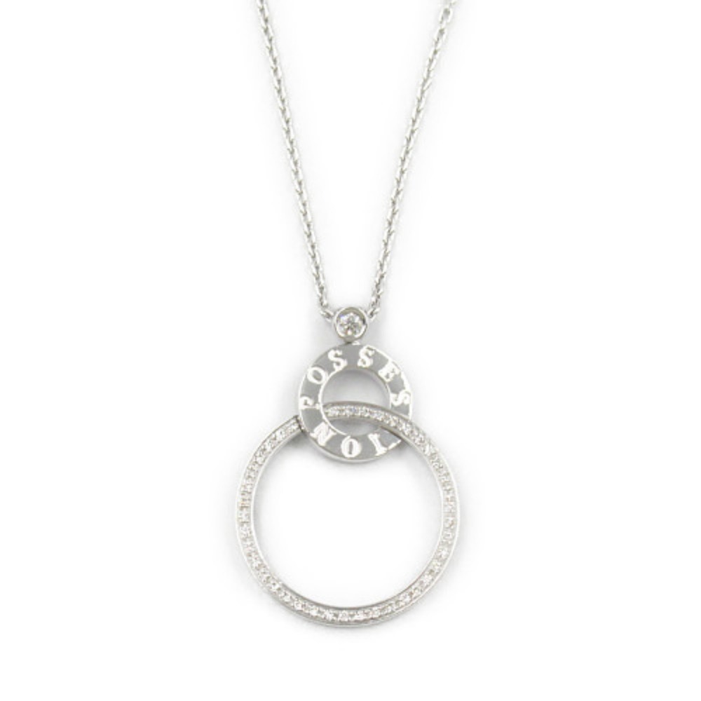 PIAGET Possession Diamond Necklace K18WG White Gold Clear - Picture 3 of 8